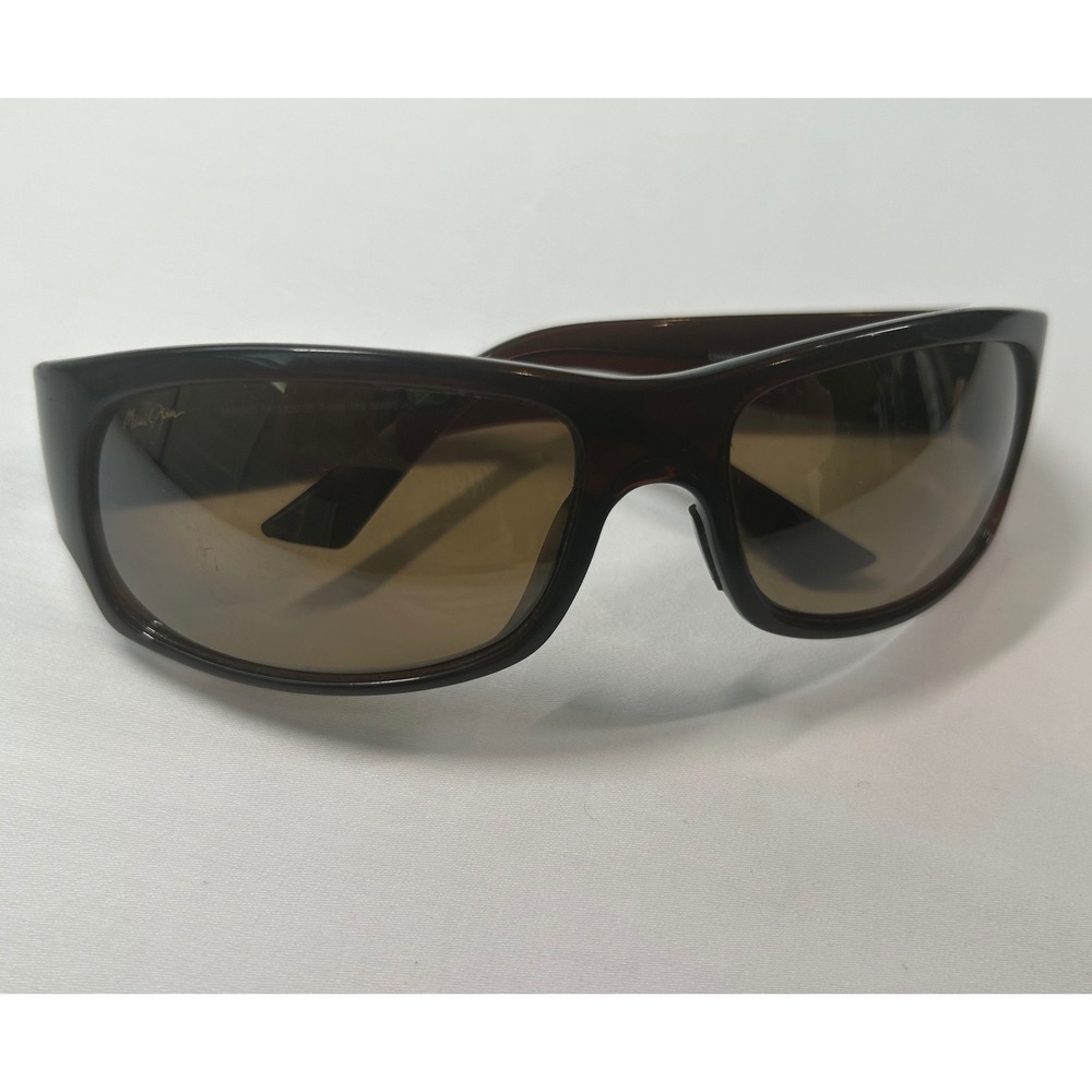 Maui Jim Longboard Sunglasses Unisex OS Brown Polarized Rectangular MJ222-20